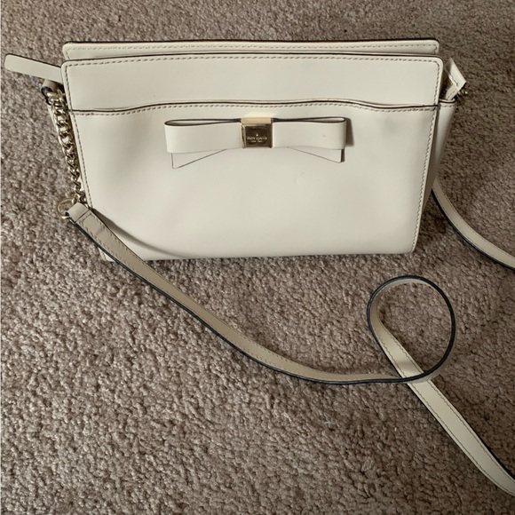 Kate Spade Small Bow Tie Leather Crossbody Purse Bag - Picture 1 of 6